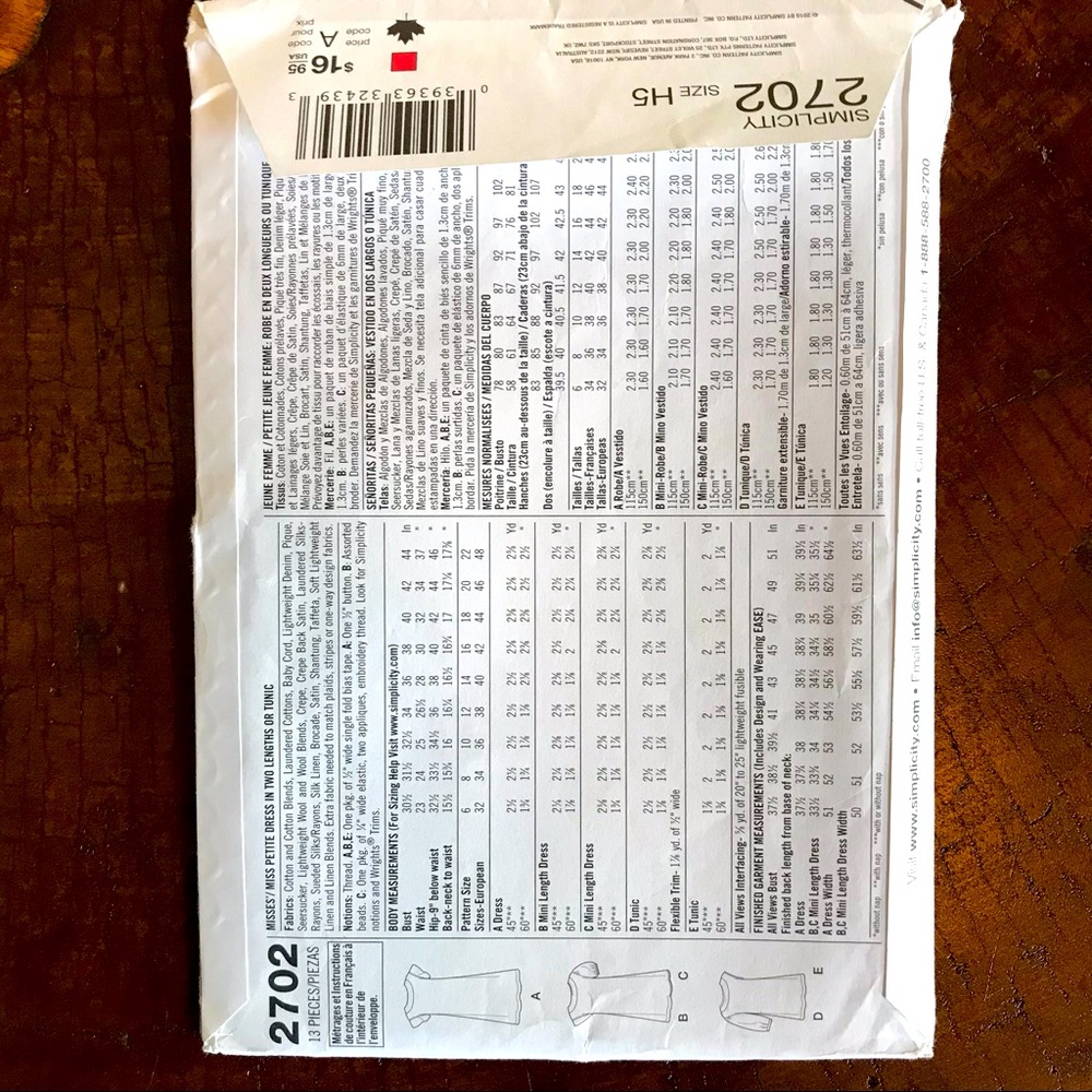 Bundle 3 Sewing Patterns - Picture 5 of 7
